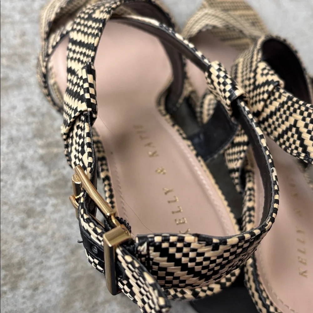 Kelly & Katie Frannie woven block heel sandals